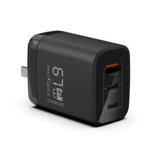 Three mouths PD67W Gallium Nitride Charger Suitable for Phones Laptops and Drones Fast Charging Adapter