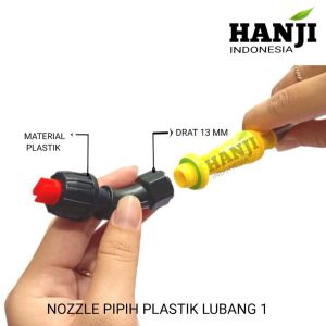 Nozzle pipih sprayer kabut 1 lubang plastik nozzle kipas plastik sprayer nozzle spuyer plastik 1 lubang