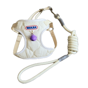 FEELINGS Adjustable Pets Harness Breathable Nylon Mesh Pet Supplies Fashion With Bell Outdoor Cat Vest Small Medium Dogs Cats
