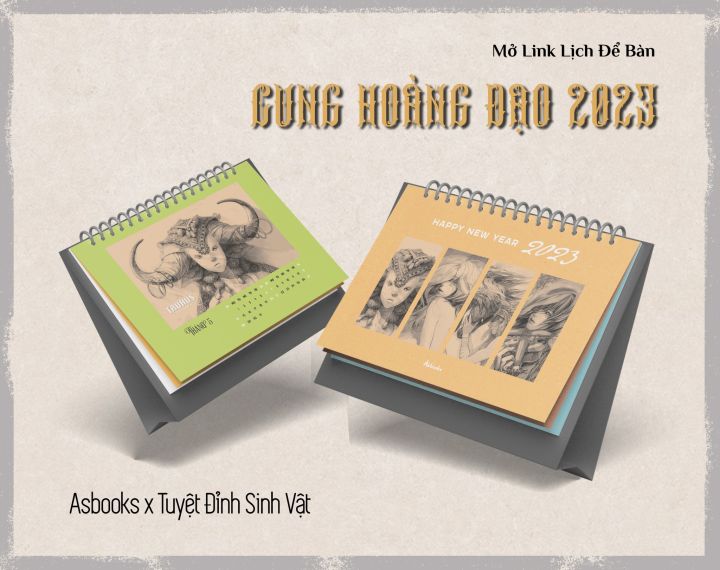 Lịch Bàn - Cung Hoàng Đạo 2023 - Họa sĩ Tuyệt Đỉnh Sinh Vật | Lazada.vn