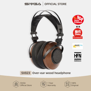 SIVGA SV023 Hi-Fi Walnut Wooden Open Back Wired Over-Ear Headphone 50mm Dynamic Driver