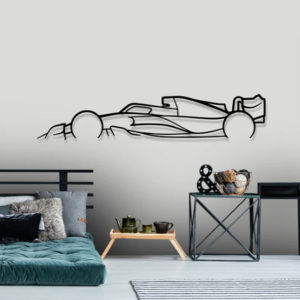 Black Metal Sports Car Wall Art Sports Car Silhouette Hanging Wall Art Home Interior Wall Art