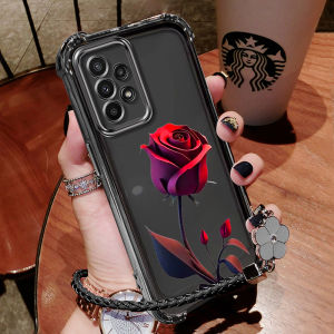 Casing samsung A13 4g A13 5g A23 A33 5g A53 5g A73 5g phone case Transparent soft shell with raised shock-absorbing covers at all four corners sjfswmg
