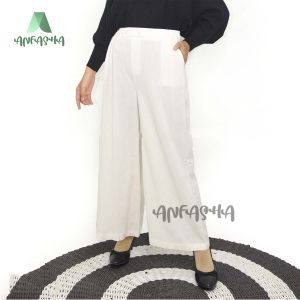 KULOT JASMINE LINEN CRINKLE / Bahan Linen Crinkle - Mode High waist  - Fashion Muslim mode BY TOKO ANFASHA