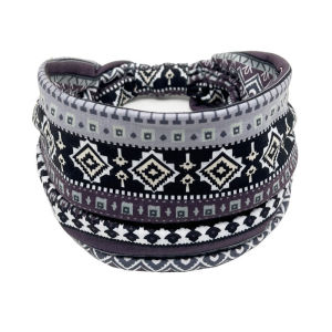 🌺✨Bohemian Ethnic Headscarf Hair Band For Women Wide Sweatproof Fashion Headwrap All-Season Sporty Embroidered Headband Accessories💃