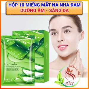 Hộp 10 Miếng Mặt Nạ Nha Đam HOMER Chiết Xuất Từ Nha Đam Cam Tươi – Bổ Sung Độ Ẩm Dưỡng Da Sáng Mịn Se Khít Lỗ Chân Lông