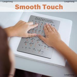 [COD] Laogeliang Braille Alphabet And Numbers Learning Tool - Durable Metal Tactile Bump Reading Floor-Mounted Eco-Friendly Lightweight
