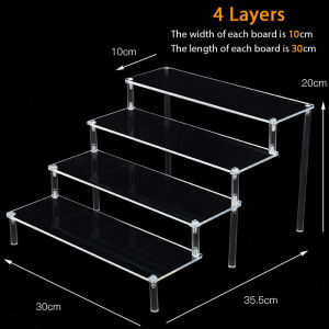 Figurine Acrylic Display Stand Mini Doll Storage Figure Display Rack Cosmetic Jewellery Shelf