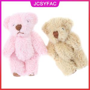 JCSYFAC Búp bê gấu dễ thương 4.5cm tóc dài gấu tự làm quần áo hoặc phụ kiện thủ công di động