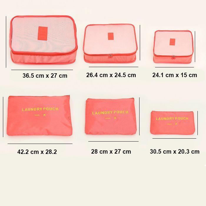MAZE Champ 6 In 1 Storage Bag Set, Waterproof Compact Luggage & Laundry Organizer Pouch
_voghion.com