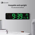 ⚡ ️ Domestic Shipping ⚡16 Inch Digital Wall Clock Large Alarm Clock Remote Control,Led Numbers Clock,Wall Hanging,16 Inch Large Alarm Clock Remote Control,Date,Week,Temperature,Dual Alarm Clock,Led Digital Clock Ready To Ship. 