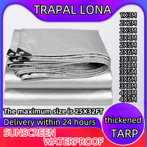 High-Quality UV-Proof Tarpaulin Waterproof Canvas Tarps Thickened 6X6M Sunscreen Outdoor Tarp