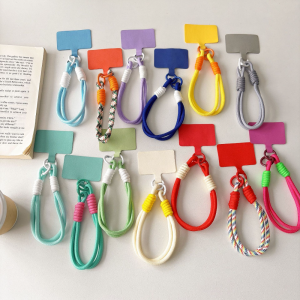 1Pcs Adjustable Anti-Lost Phone Lanyard Strap Black Phone Gasket Wrist Lanyard Phone Case Accessories