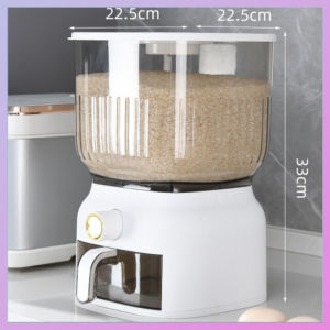 Rice Dispenser Storage Conner Insect-proof 10KG Rice Bucket Food Storage Large Capacity