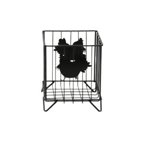 LINSBAYWU Openwork Egg Gathering Basket Rustic Sturdy Candy Storage Basket Creative Decorative Hen Pattern Storage Basket Refrigerator Storage