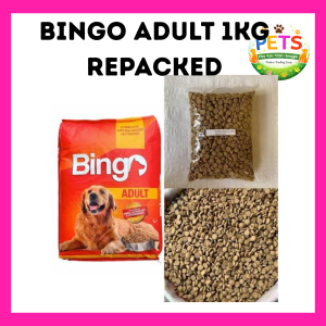 BINGO REPACKED 1KG ADULT/PUPPY