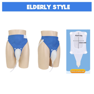 Silicone urine receiver elderly bed leakproof device patients with paralysis care Washable Urine Collection Device Adult Male Female Senior Urinal with Collection Bag Incontinence Care Panty Drainage Solution for Bedridden Comfort Hygiene
