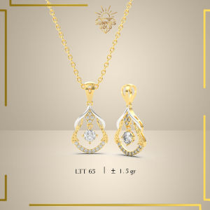 LIONTIN EMAS GOLD KADAR 300 LIONTIN LINGKARAN MEWAH CANTIK LT 65