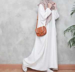 ARUMI ABAYA / KAFTAN LENGAN PANJANG POLOS CRINKLE AIRFLOW Premium