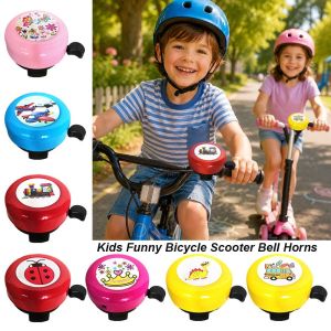 STYLETENK 5.45.5cm Kids Funny Horns Multi-color Universal Accessories Bicycle Scooter Bell 7 Styles Children Girls Bells for Bicycle Handlebars Accessories