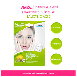 Vivelle Facial Masker Veocel Sheet Mask 1 box isi 12 Sachet - Dapatkan Hadiah Menarik