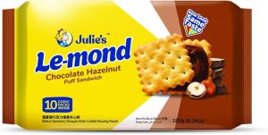 Julies Biscuit Import 210 Gr Puff Sandwich Le-Mond Chocolate Hazelnut Lemon Cheddar C Sandwich Cheese Peanut Butter Rich Tea Oat 25 Ten Grains Strawberry Crackers Wheat Sugar Butter Charm Tiramisu Double Choco. Assorted Coconut Coffee Waffles