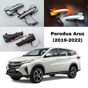 Perodua Aruz DRL Side Mirror Sequential Signal Turning Light Dynamic LED Turn Signal Light Toyota Rush