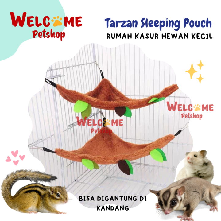 Tarzan Sleeping Pouch Kasur Sugar Glider Hamster Tupai Rumah