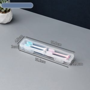 Plastic Travel Toothbrush Case Transparent Toothbrush Holder Organizer Travel Practical Accessories