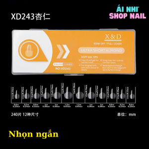 [ X&D ] Móng úp tay/ chân -Tặng keo mxbon dán móng- Kích thước Ngắn/ Dài/ Vừa- Phom Nhọn/ Vuông/ Thang