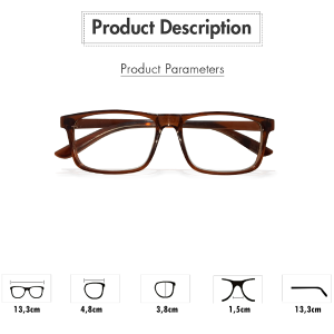 TERBARU!!! Kacamata Baca Full Plus (+) Atau Rabun Dekat Tersedia Ukuran +100 sampai +3.00 Warna Frame Coklat Bahan Plastik