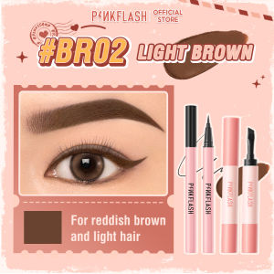 PINKFLASH 2pcs eye makeup set Waterproof Non-caking Eyebrow Pomade Cream And Mistake-free Liquid Eyeliner