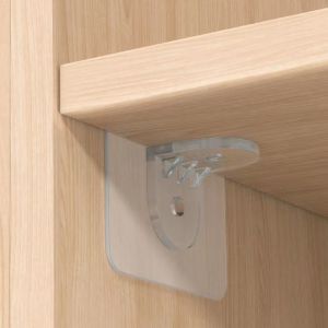 🇸🇬【SG stock】Wall holder Wall Hangers Hooks Adhesive Pegs Shelf Support Clips Layered partition without nail support Punch-free Plastic Closet Cabinet Strong Self-adhesive Clapboard Bracket Hook Punch-free Layered Partition Wall Mounted Support