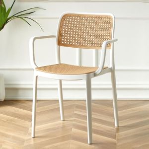 Chair Dining Chair Rattan Chair Vine Woven Chairs Modern Design Lightweight Plastic Vine Woven Chairs