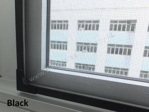 Magnetic Flyscreen DIY Kit 100cm x 100cm (Part No. T2) Black Mesh Frame colour: White / Black / Grey / Light-Grey / Dark-Brown Premium Insect Screen Effective Mosquito Net / Pest Screen