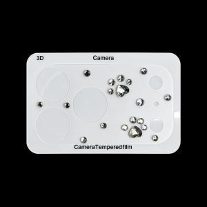 LUMIYA Diamond 3D Cherry Glass Camera Protector Clear HD Full Cover Camera Lens Cover Luxuruy Shockproof Lens Film for iPhone 17 Pro Max 17Pro