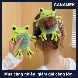 【CANAMEK】 Dễ Thương Phim Hoạt Hình Ếch Cao Su Ban Nhạc Cho Cô Gái Sang Trọng Đuôi Ngựa Maruko Tóc Tie Đàn Hồi Tóc Vòng Mũ Nón Cô Gái Trẻ Em Tóc Phụ Kiện