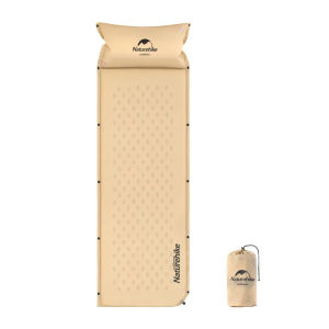 Naturehike Self-Inflating Mattress with Portable Folding Pillow for One Person Two Person Automatic Inflatable cushion Comfortable Thicken Spliced Sleeping Pad
