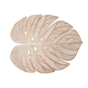 OTYRF 3pcs Rỗng Thảm trải bàn hình lá Chống bám bẩn Chống trượt Thảm bàn Phụ kiện bếp Chịu nhiệt Đế lót ly Hộ gia đình