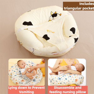 Slope Pillow Two-in-One Feeding Pillow Feeding Pillow Newborn Pillow Baby Cushion Lie Feeding Milk Overflow Prevention