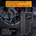Bộ Kích Bình Bơm Lốp Ô Tô 12.000mAh T700 Pro, Bơm Lốp Siêu Tốc, Kẹp Bình Chống Ngược Cực. 