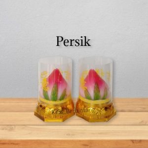 MJ Lilin Sembahyang Lilin Dekorasi Model Buah Bunga 1 Set Isi 2 Pcs / Candle Motif Fruit 8 Jam