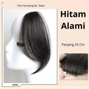 Klip Poni Samping / Poni Palsu Panjang Belah / Poni Samping Kiri / Poni Samping Kanan / Poni Palsu Jepit / Poni Klip Samping W08