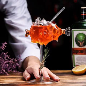 Fantic Sáng Tạo Cocktail thủy tinh gai hình con cá ly thủy tinh KTV hộp đêm tiệc uống cốc bạch tuộc hình con chim rượu cốc nước trái cây