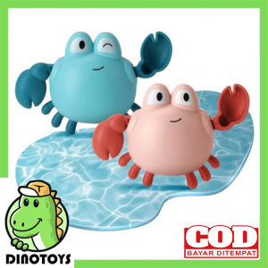 Dinotoys MA08 Mainan Mandi Anak Kepiting Lucu Bisa Bergerak Di Air Bath Toys Mainan Kepiting Air