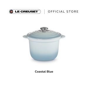 Le Creuset Cast Iron Cocotte Every Rice Pot 20cm Stainless Steel/Silver Knob Black Interior