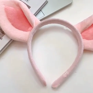 Đơn giản ngọt ngào Phụ kiện tóc học sinh nữ rửa mặt hairband tai con lợn nhỏ headbands sang trọng tóc phim hoạt hình Hoop