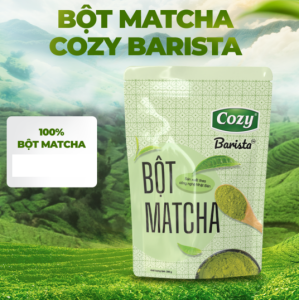 COZY + Túi 200g + BỘT MATCHA BARISTA (sản xuất theo công nghệ Nhật Bản)