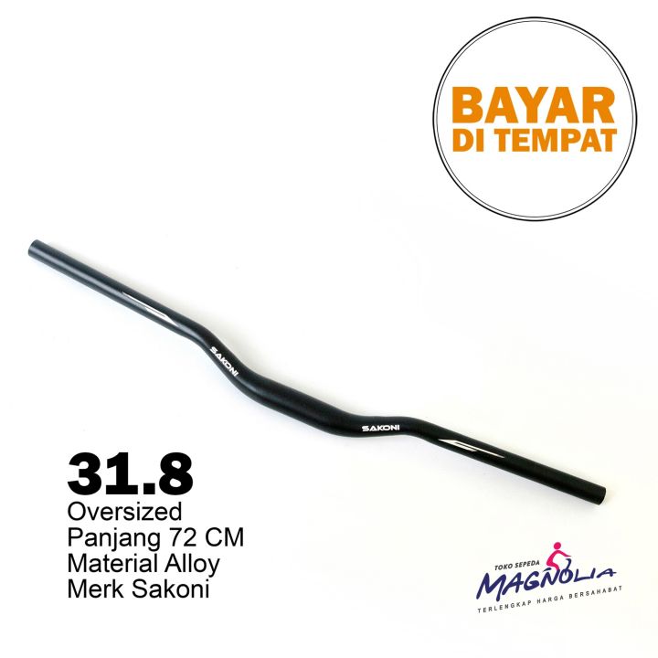 Handlebar Stang Stir Sepeda MTB Gunung Alloy Oversize Merek Sakoni