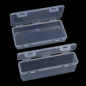 YAFEN 1PC Storage Organizer Box Large Capacity Plastic Pencil Box Stackable Translucent Clear Pen Box Office Supplies